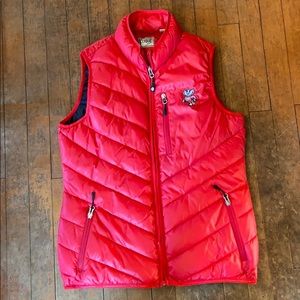 Red WI Badger Puffer Vest (S)